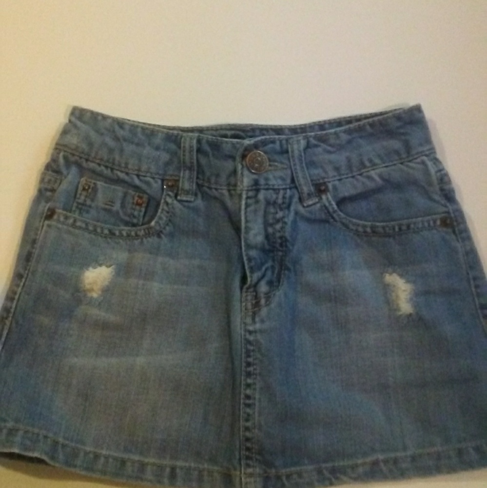 7 guess denim jean skirt skort